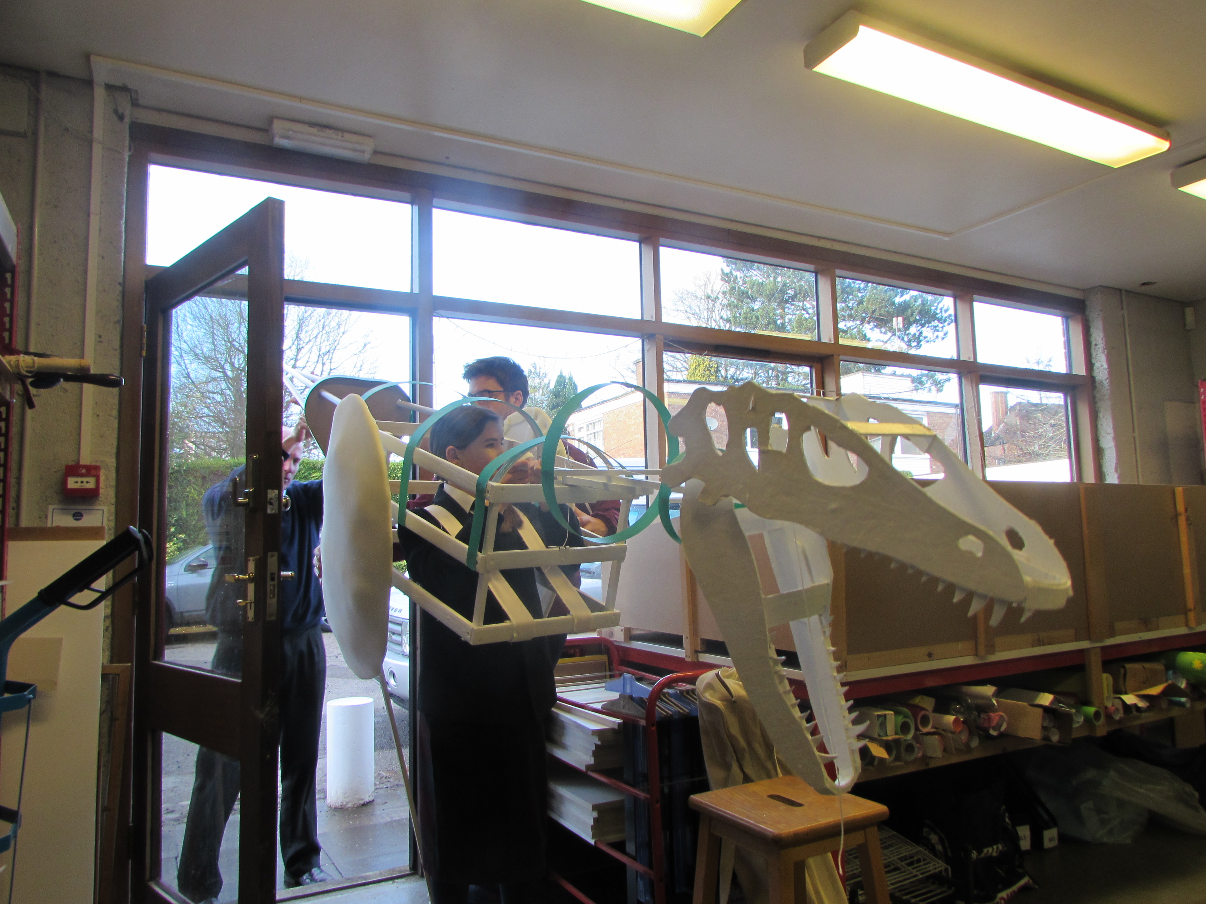 Making the Jabberwocky for the Prep School Production of Alice
